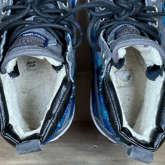 Vans Pendleton Sk8-Hi Top Wn 7.0 Men 5.5 Blue Tribal Wool Skateboarding Sneaker - Picture 11 of 12